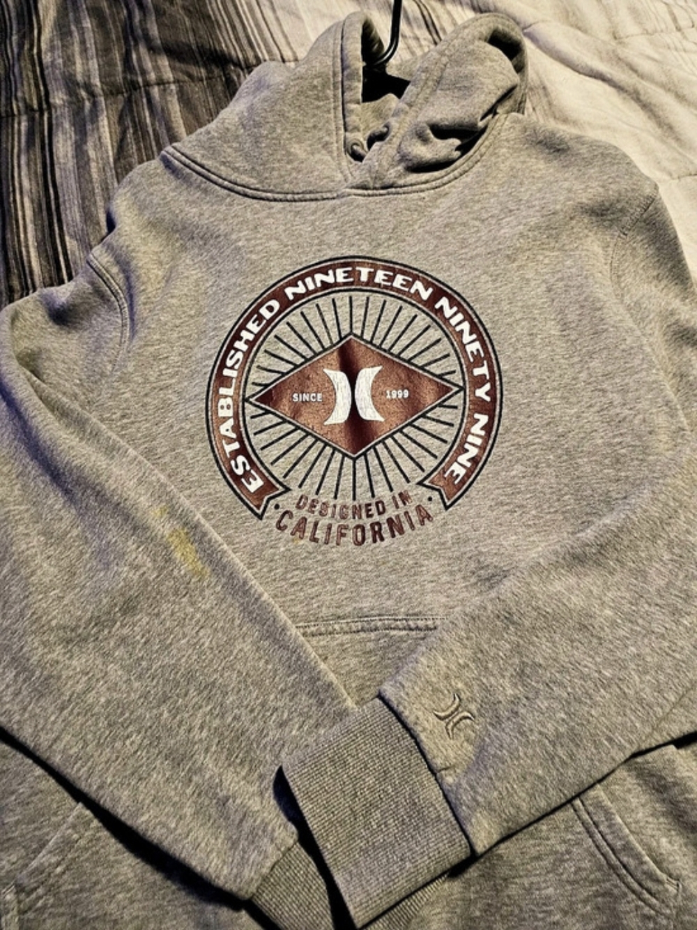 Hurley Established Nineteen Ninety Nine Graphic Pullover Hoodie